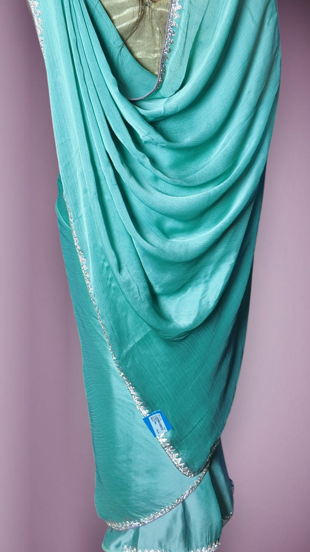 Mint Ethereal Regal Luxe Saree