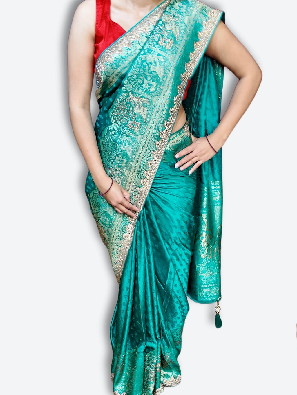 Emerald Regal Opulent Heritage Saree