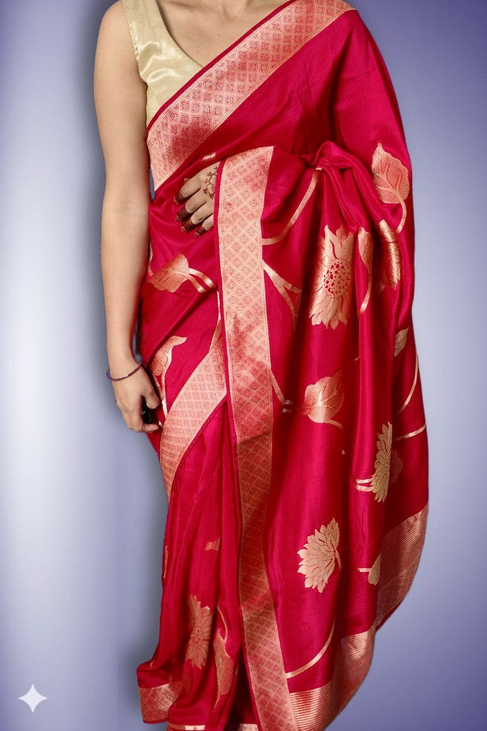 Fuchsia Regal Opulent Heritage Saree