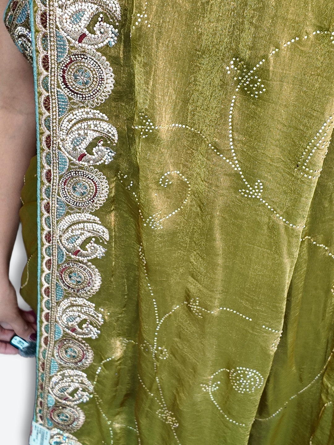 Emerald Regal Opulent Couture Saree