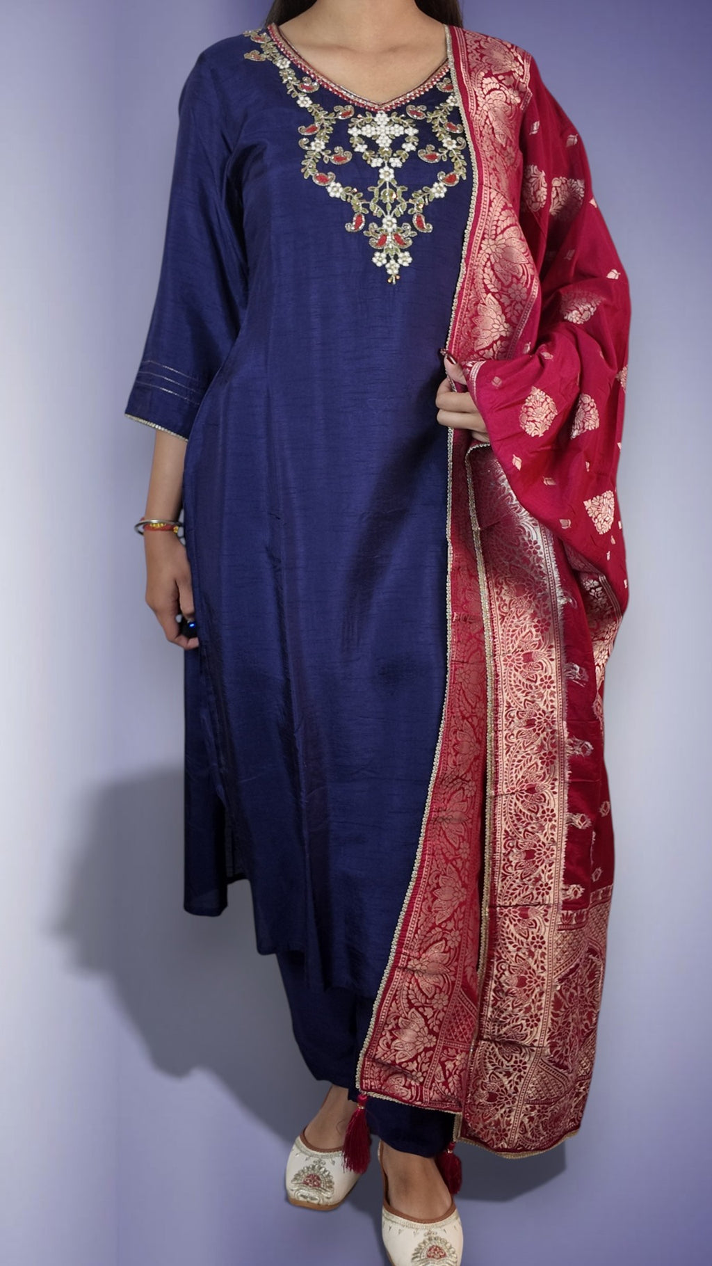 Sapphire Regal Opulent Charm Suit