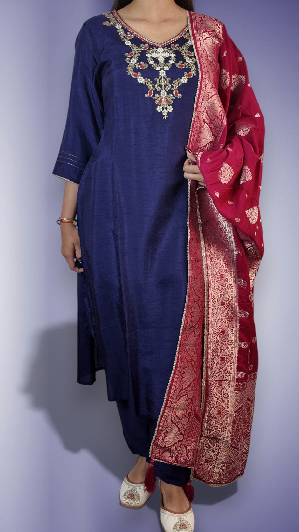 Sapphire Regal Opulent Charm Suit