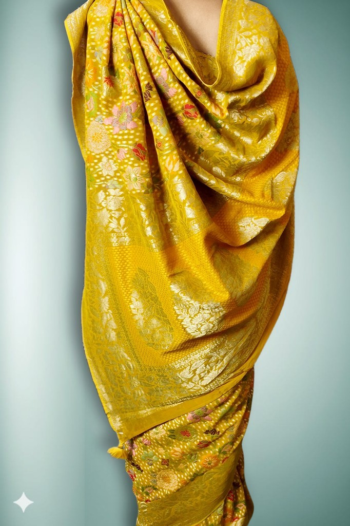 Saffron Regal Heritage Luxe Saree