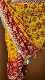 Saffron Regal Opulent Heritage Saree