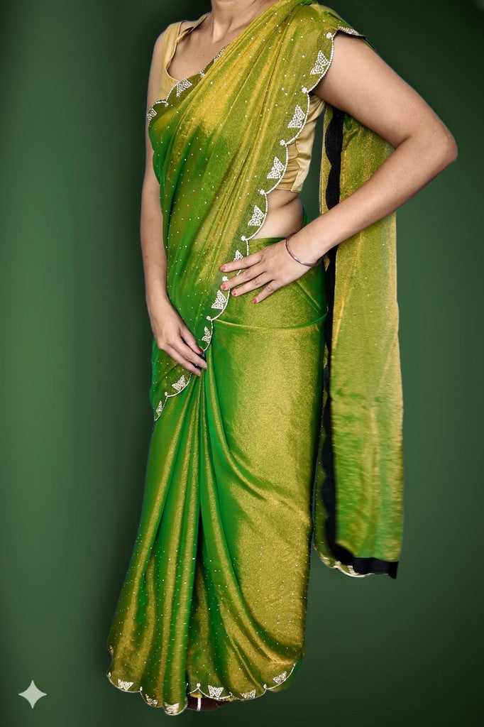 Emerald Radiant Opulent Elegance Saree