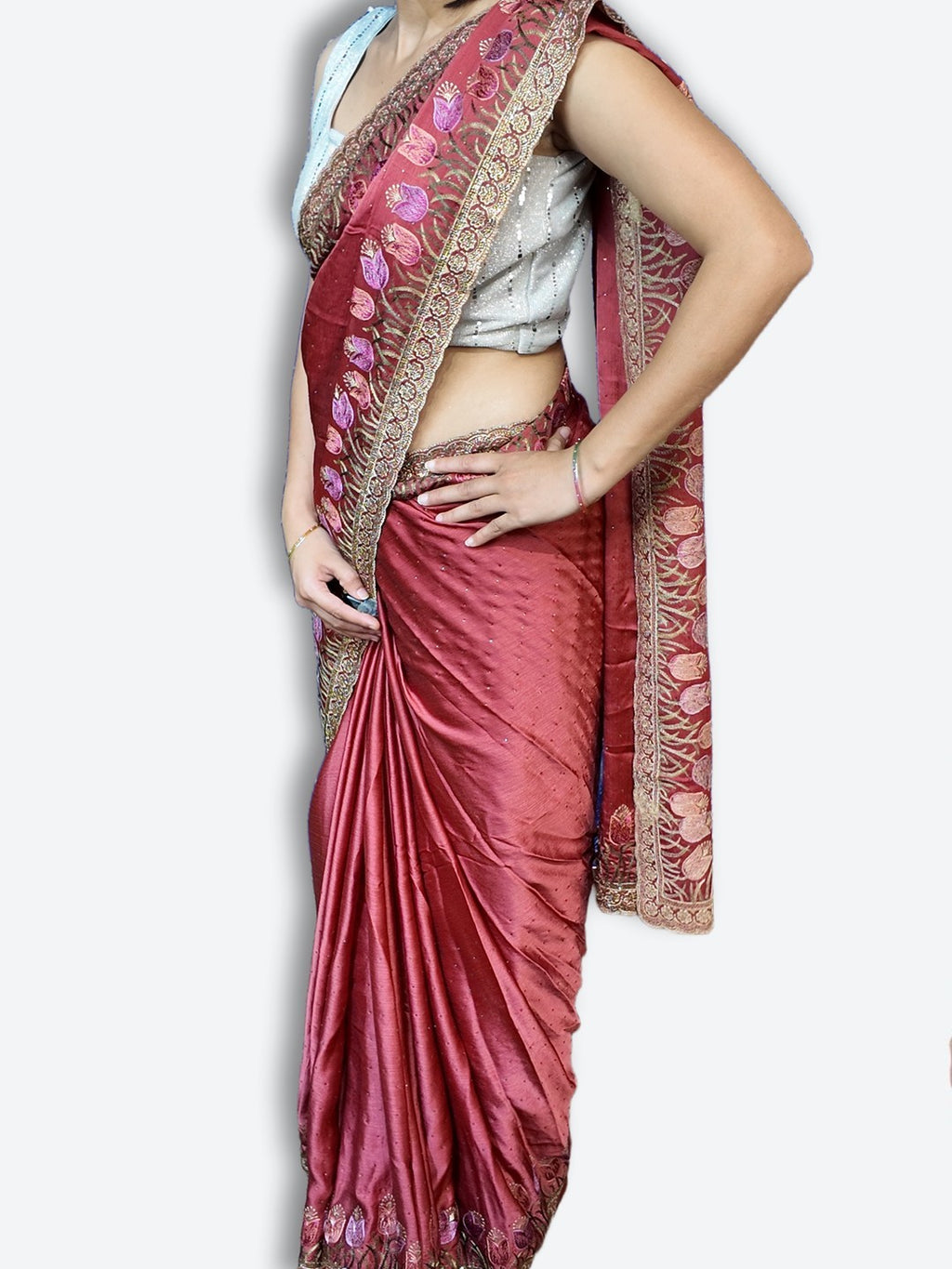 Bordeaux Regal Heritage Luxe Saree