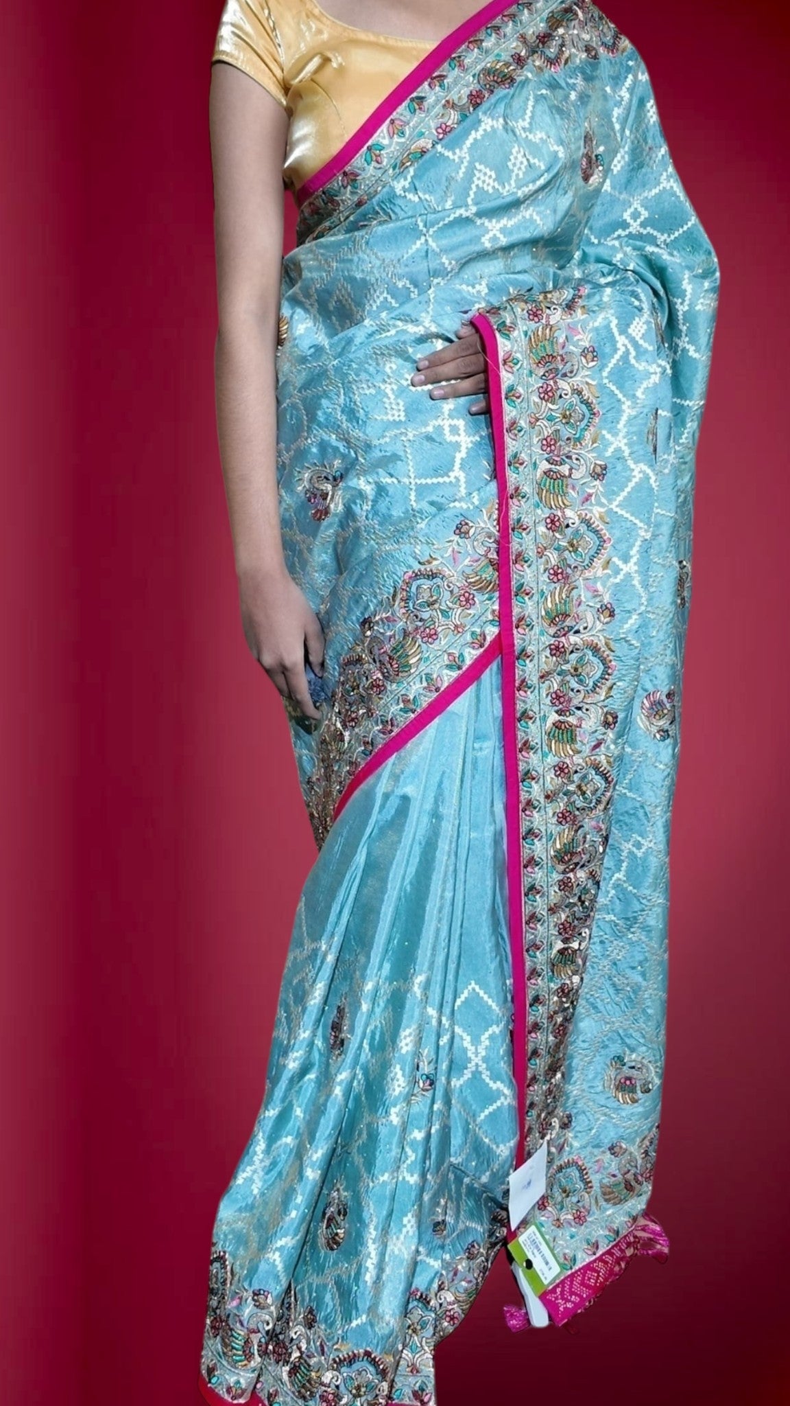 Azure Regal Exquisite Heritage Saree