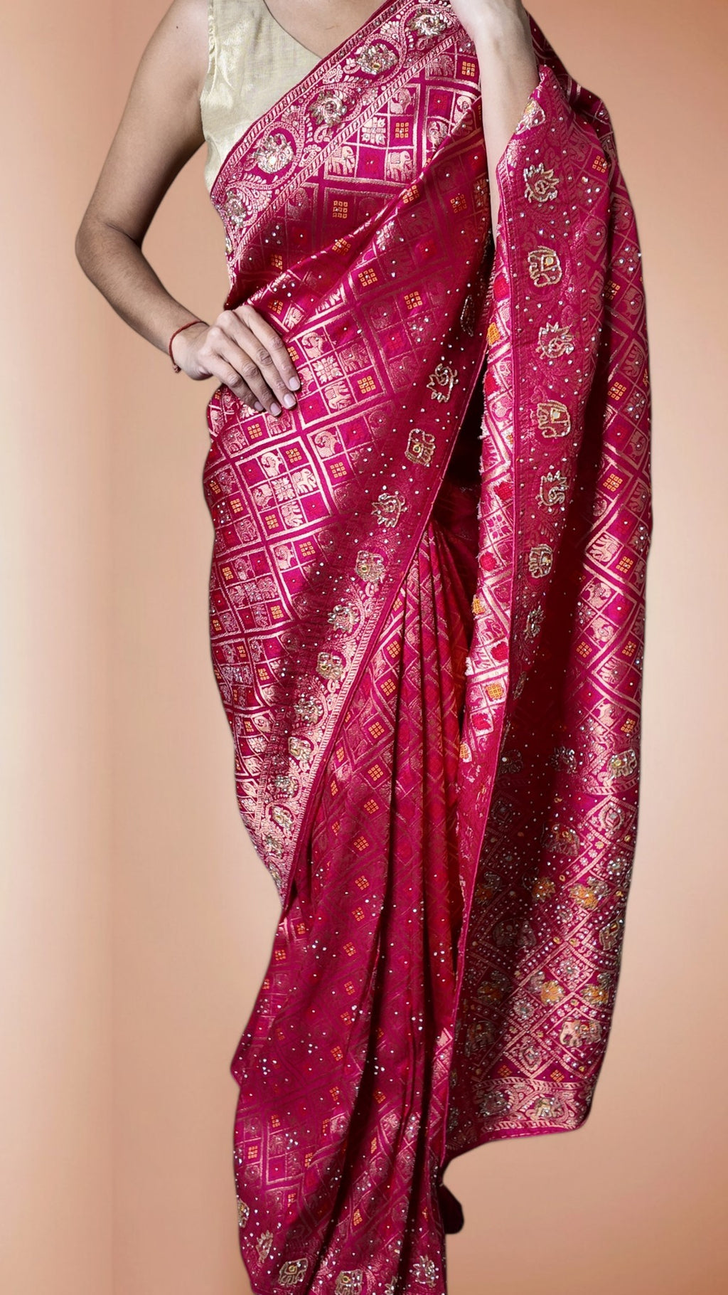 Fuchsia Regal Heritage Luxe Saree