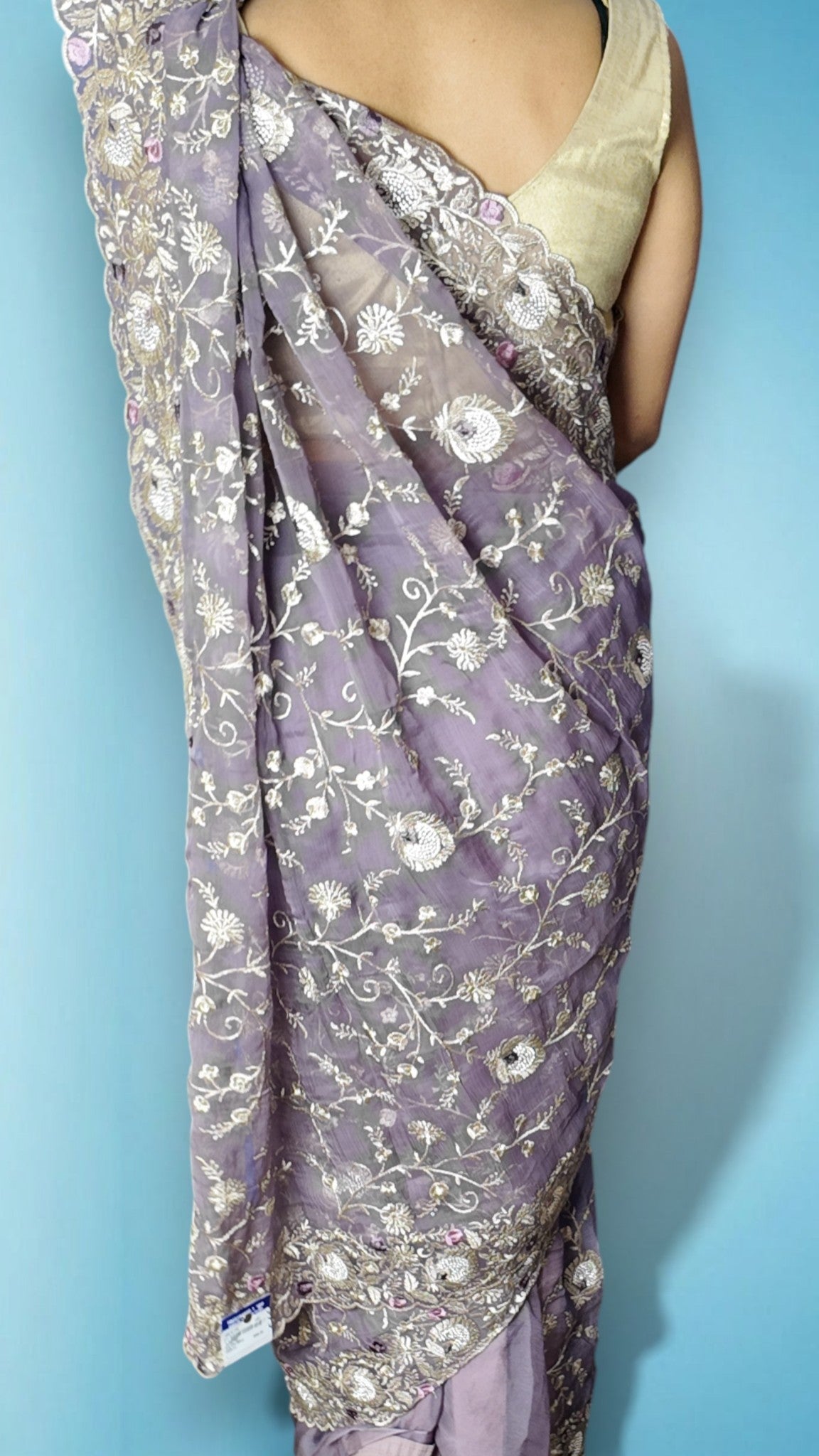 Amethyst Regal Exquisite Couture Saree
