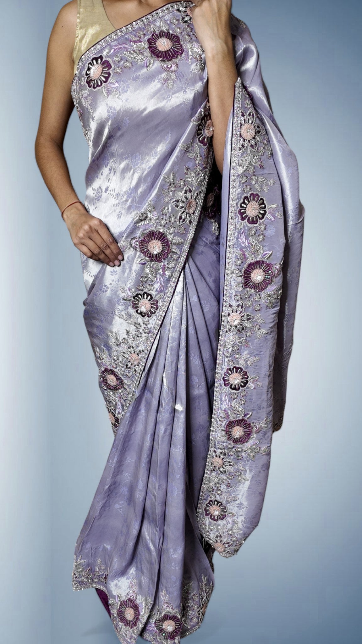 Orchid Majestic Couture Bloom Saree