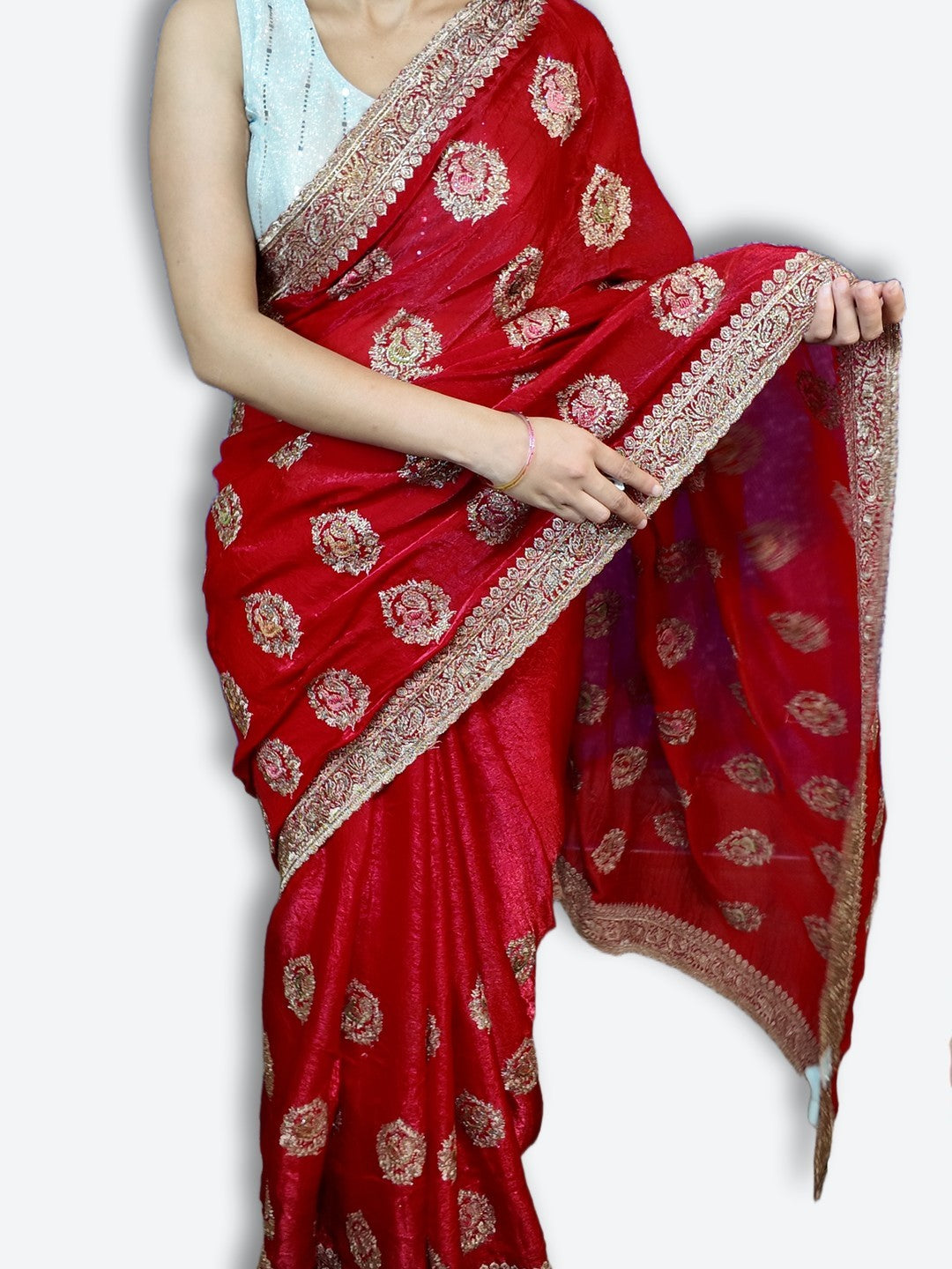 Crimson Regal Exquisite Heritage Saree