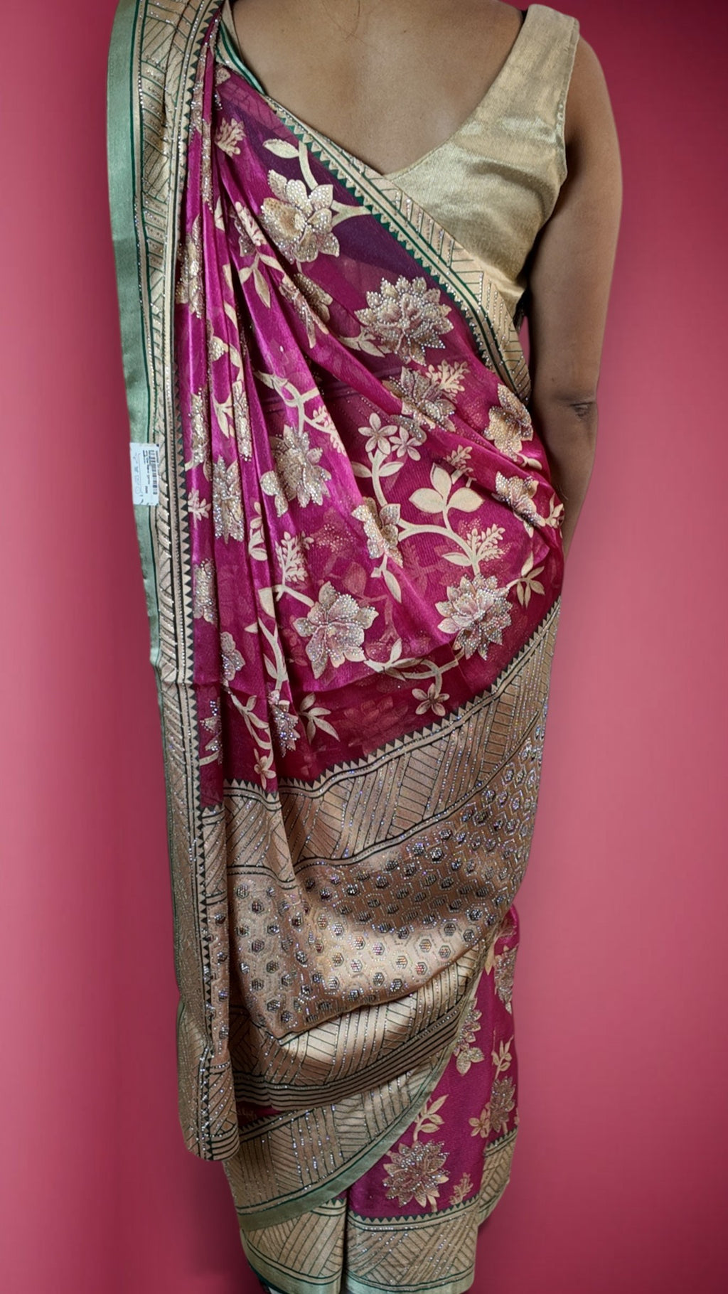 Fuchsia Regal Opulent Heritage Saree