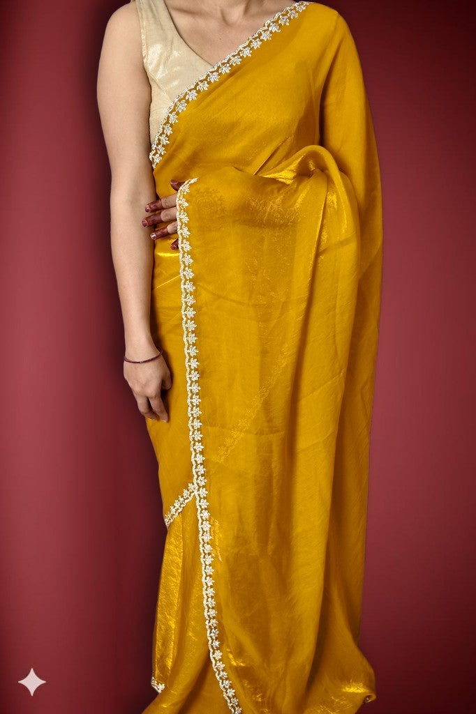Saffron Regal Radiant Elegance Saree
