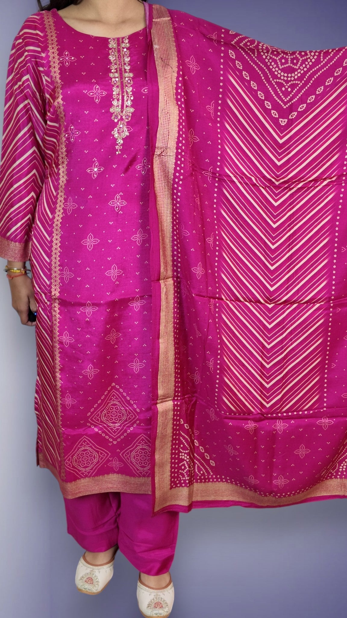 Fuchsia Regal Opulent Charm Suit