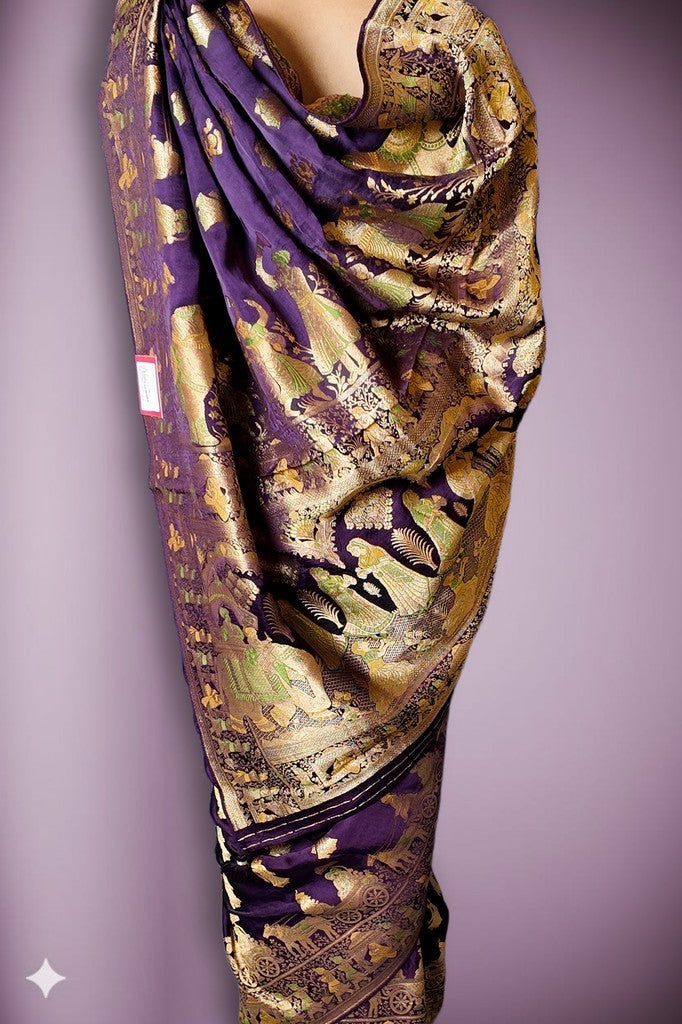 Amethyst Regal Heritage Luxe Saree