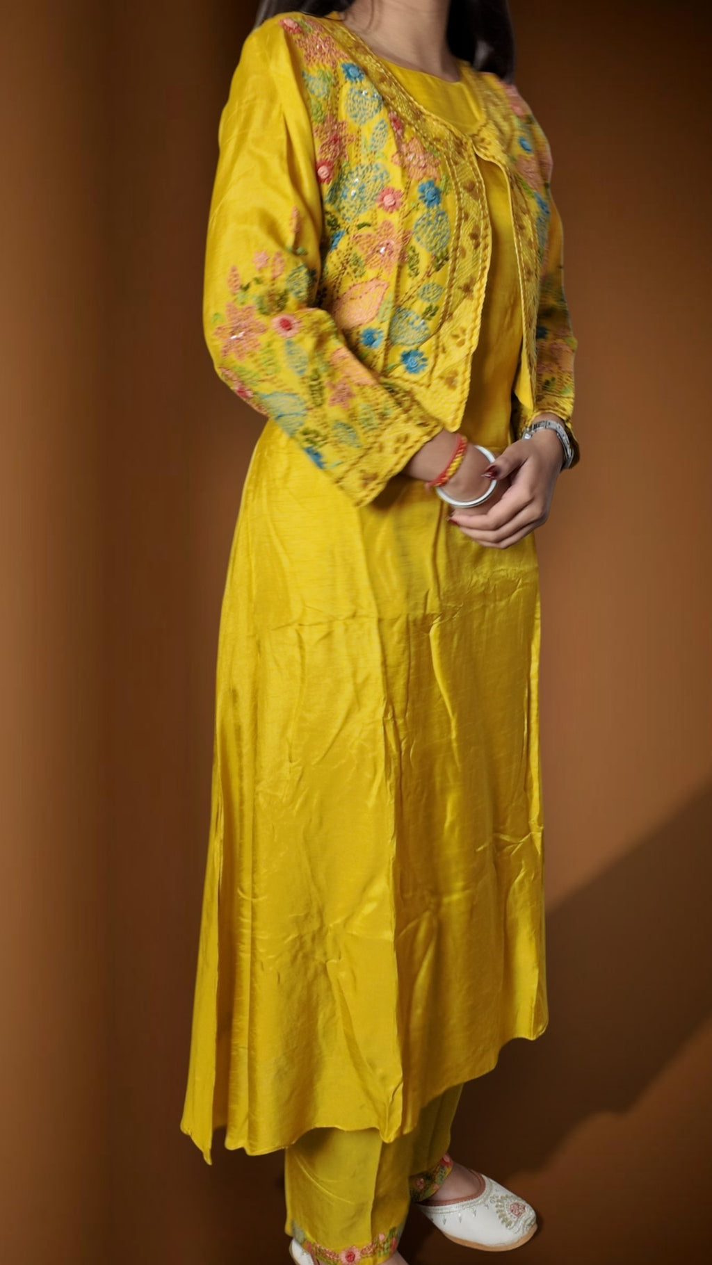 Saffron Regal Exquisite Festive Suit