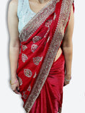 Crimson Regal Exquisite Heritage Saree