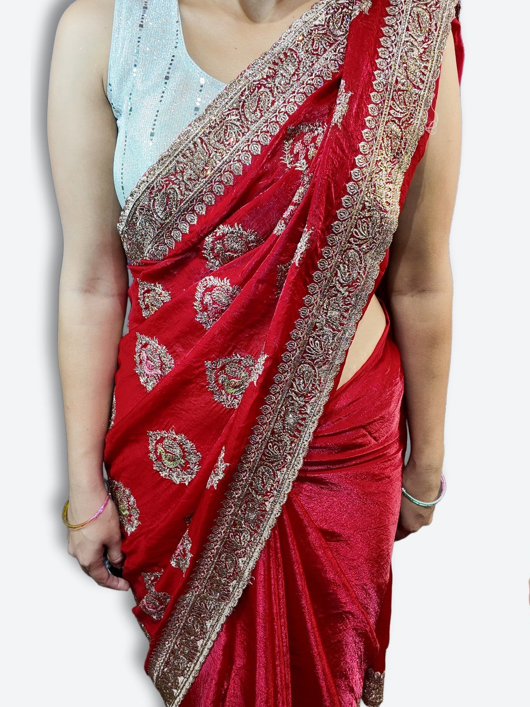 Crimson Regal Exquisite Heritage Saree