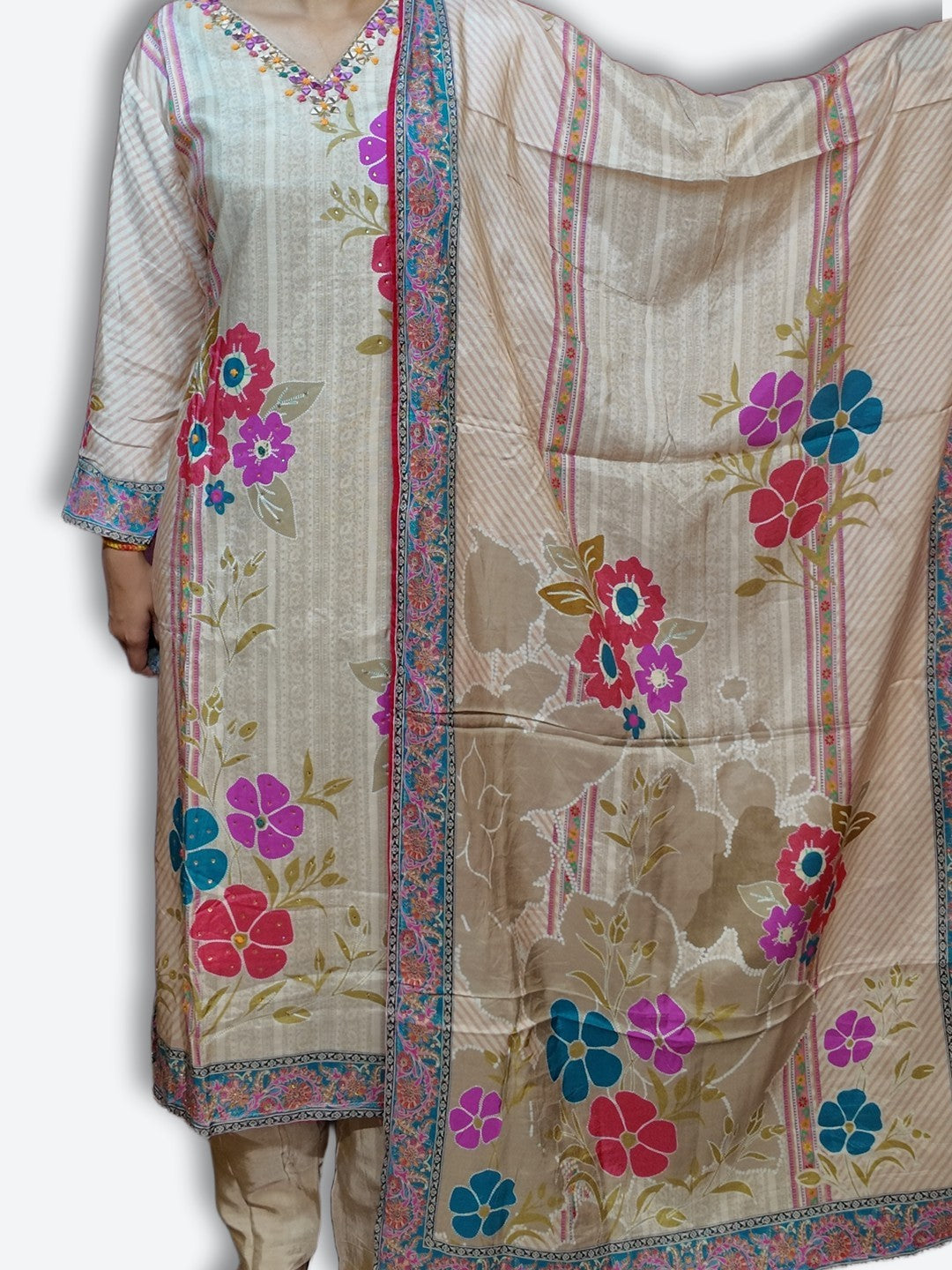 Champagne Radiant Regal Bloom Suit