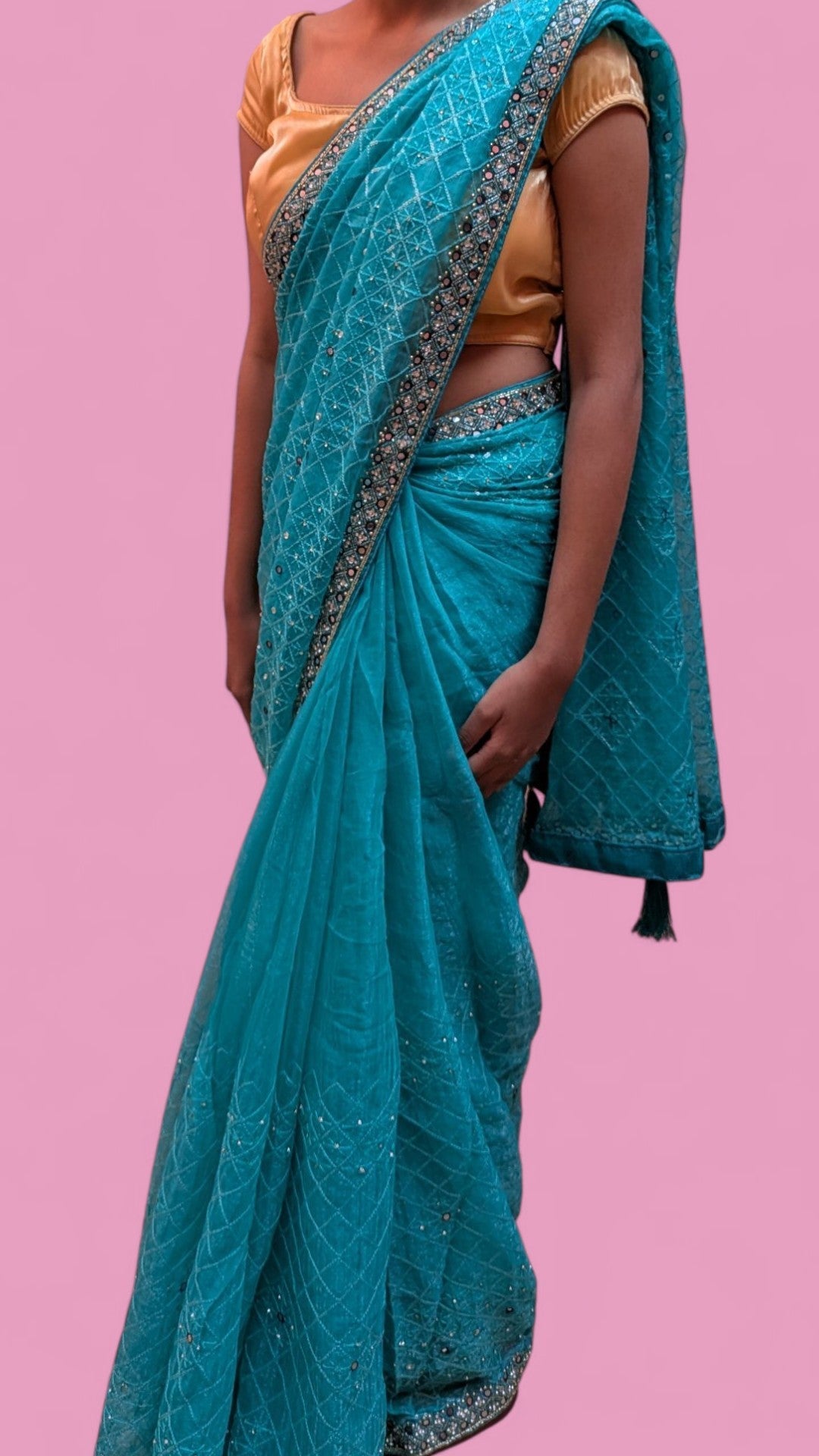 Jade Opulent Radiance Couture Saree