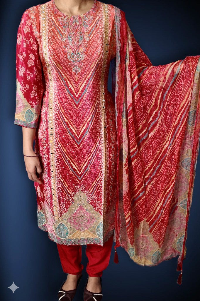 Crimson Regal Timeless Elegance Suit