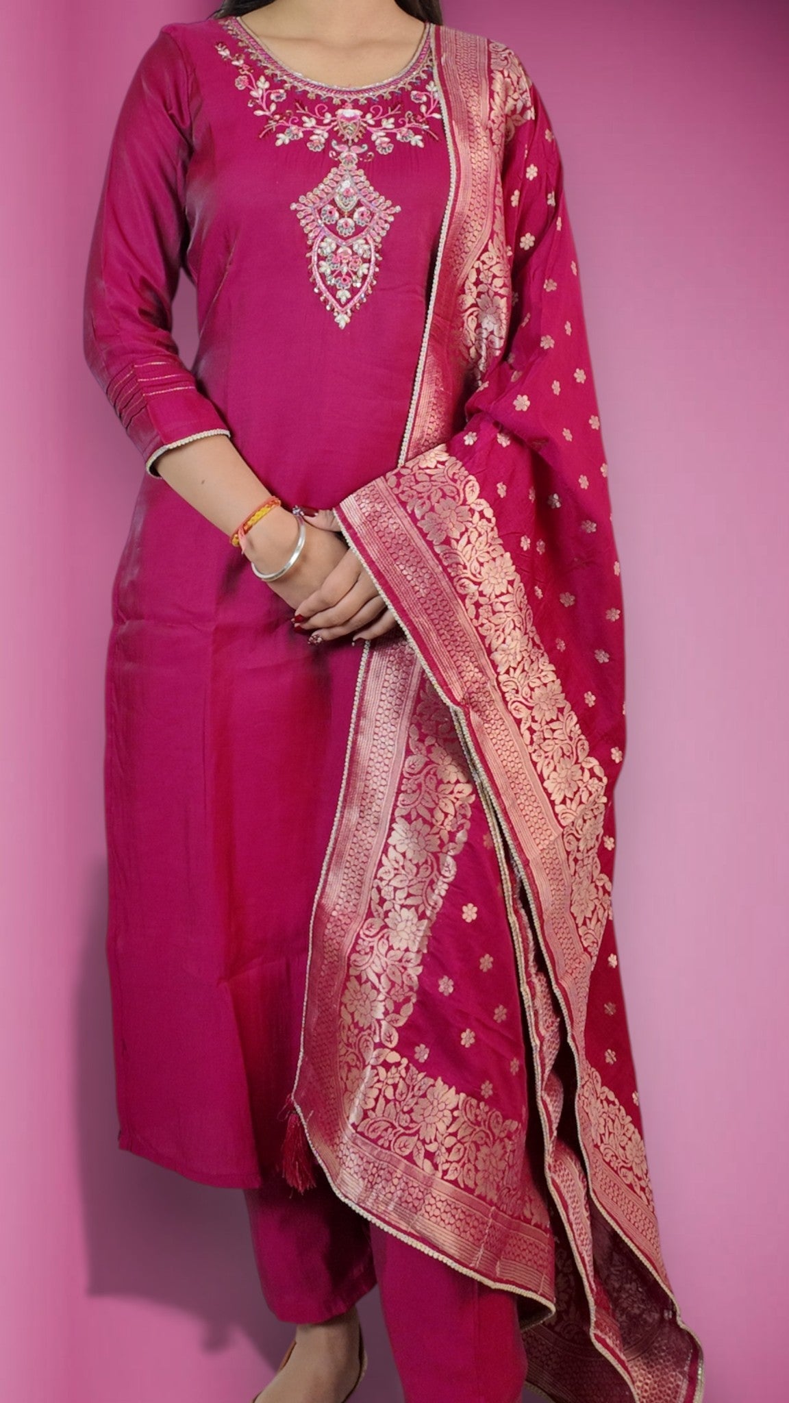 Fuchsia Regal Opulent Charm Suit