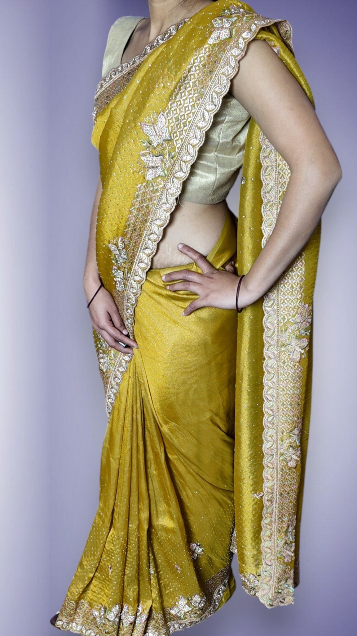Saffron Regal Opulent Heritage Saree