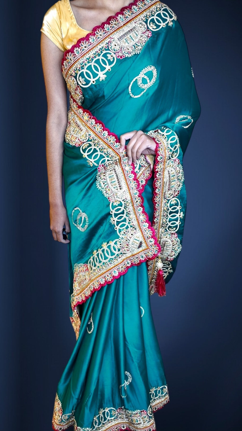 Emerald Regal Opulent Elegance Saree