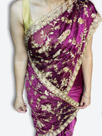 Bordeaux Regal Opulent Couture Saree