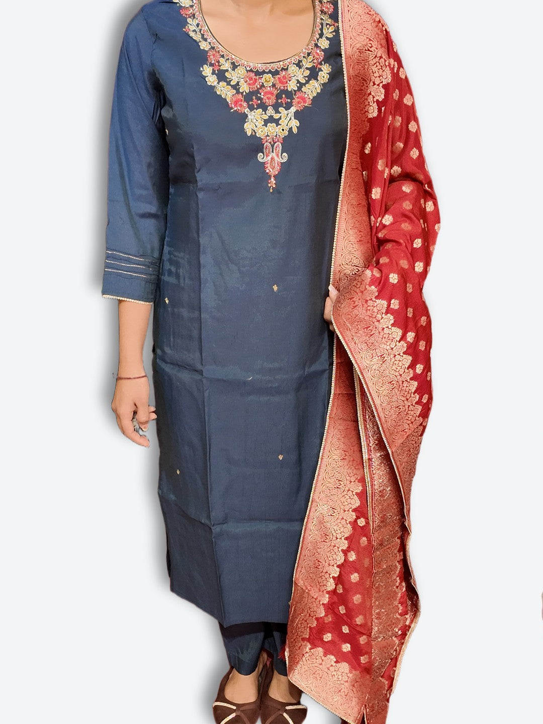 Sapphire Regal Couture Charm Suit