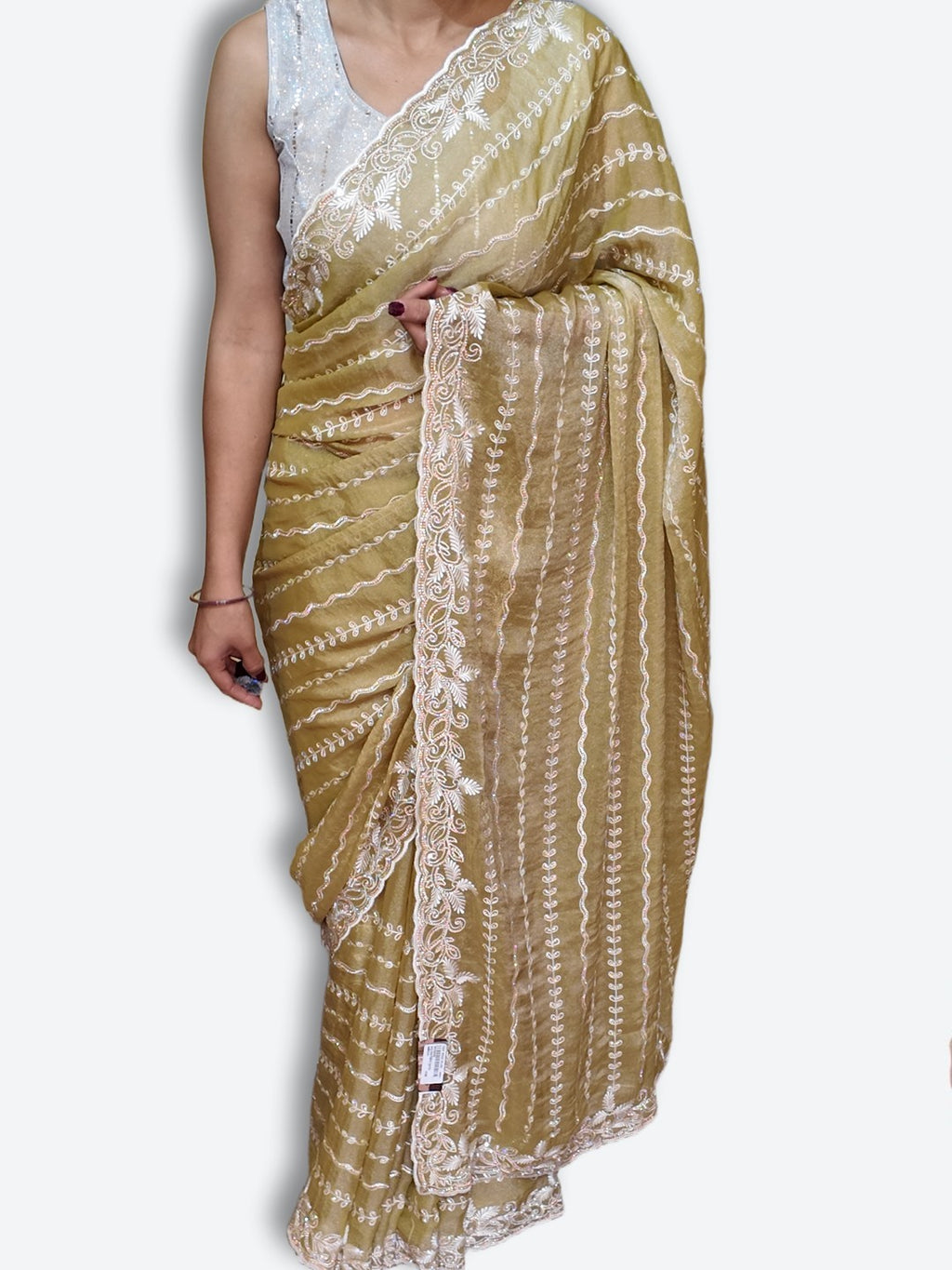 Saffron Regal Timeless Elegance Saree