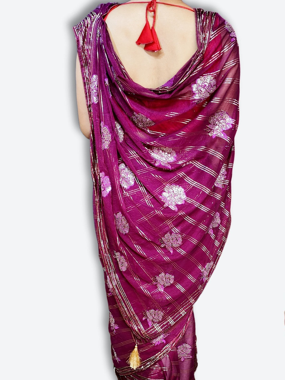 Fuchsia Regal Opulent Charm Saree