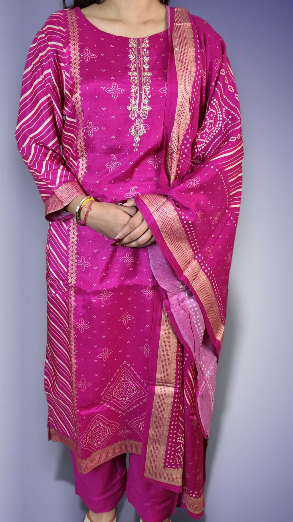 Fuchsia Regal Opulent Charm Suit