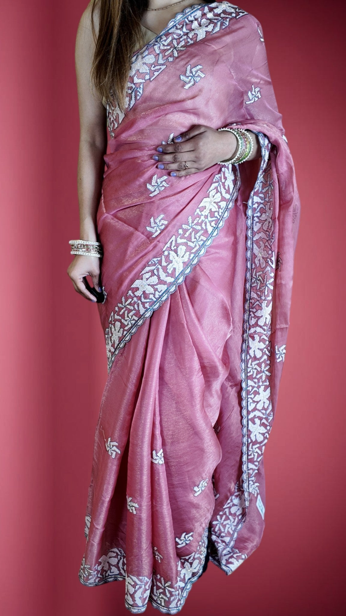 Blush Ethereal Regal Elegance Saree
