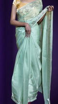 Mint Ethereal Regal Elegance Saree