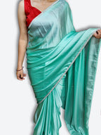 Azure Regal Opulent Graceful Saree
