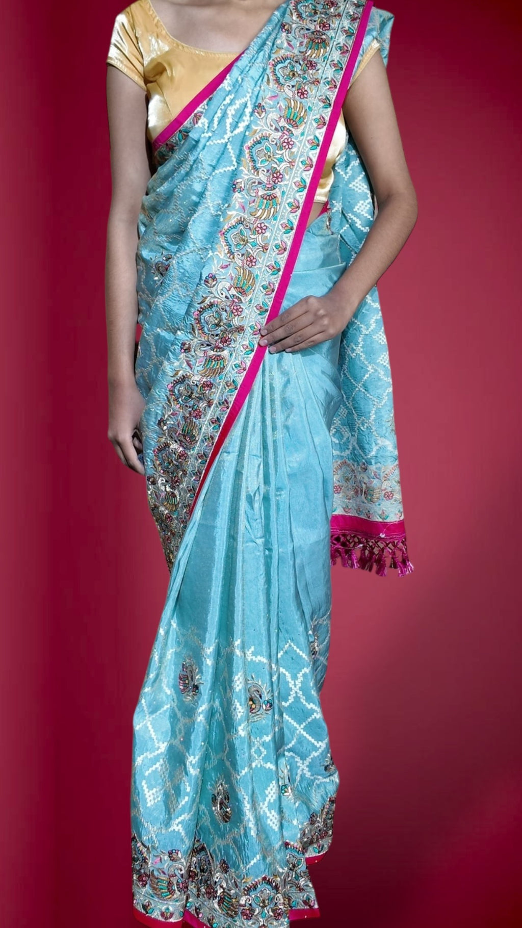 Azure Regal Exquisite Heritage Saree