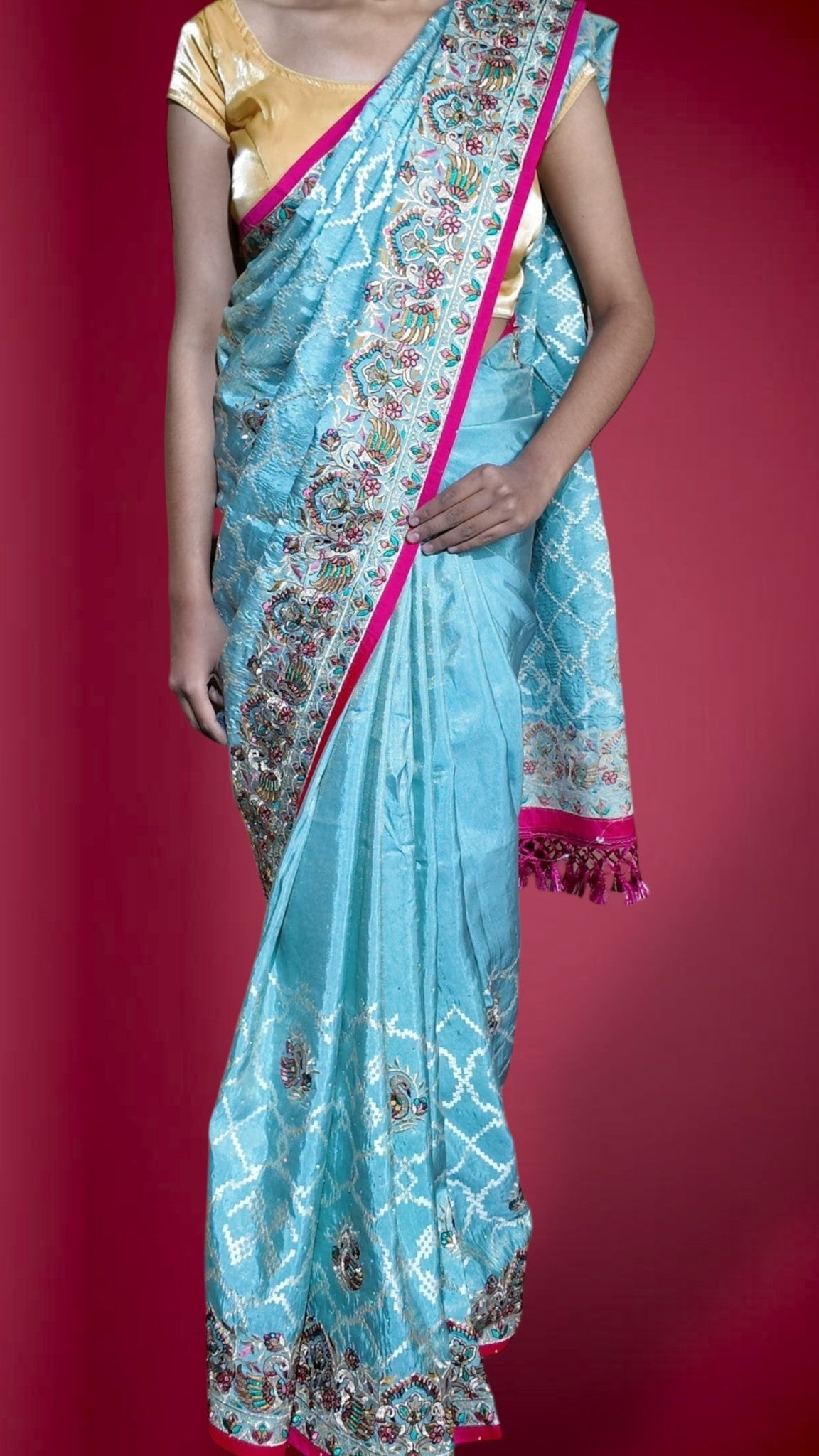 Azure Regal Exquisite Heritage Saree