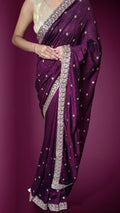 Plum Regal Opulent Essence Saree