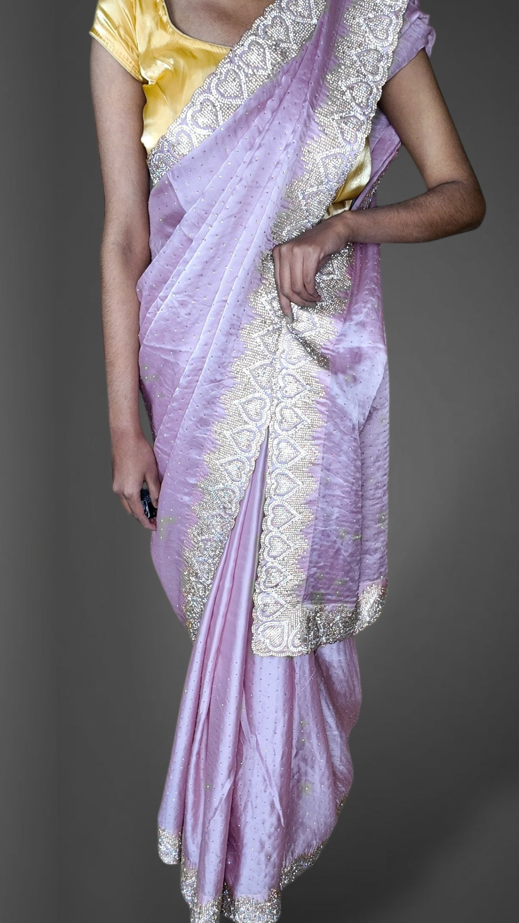 Orchid Celestial Radiant Elegance Saree