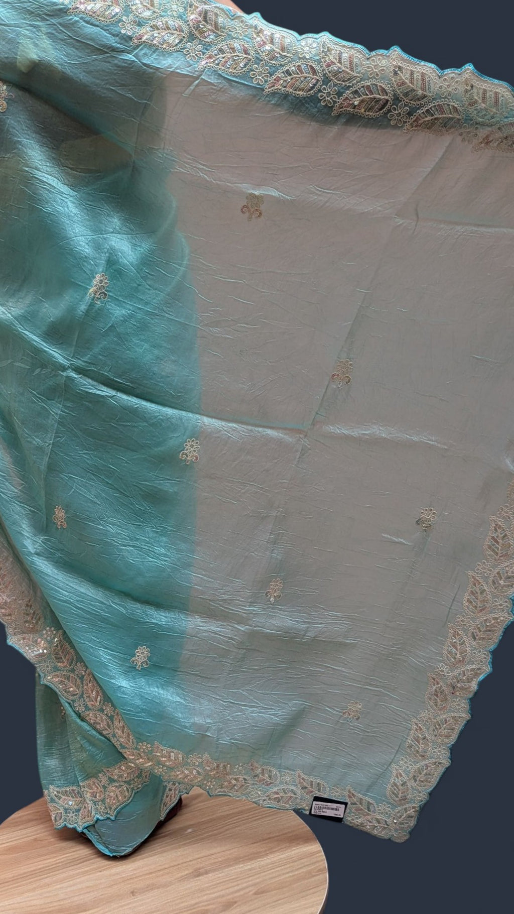 Azure Ethereal Radiant Elegance Saree