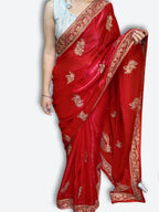 Crimson Regal Exquisite Heritage Saree