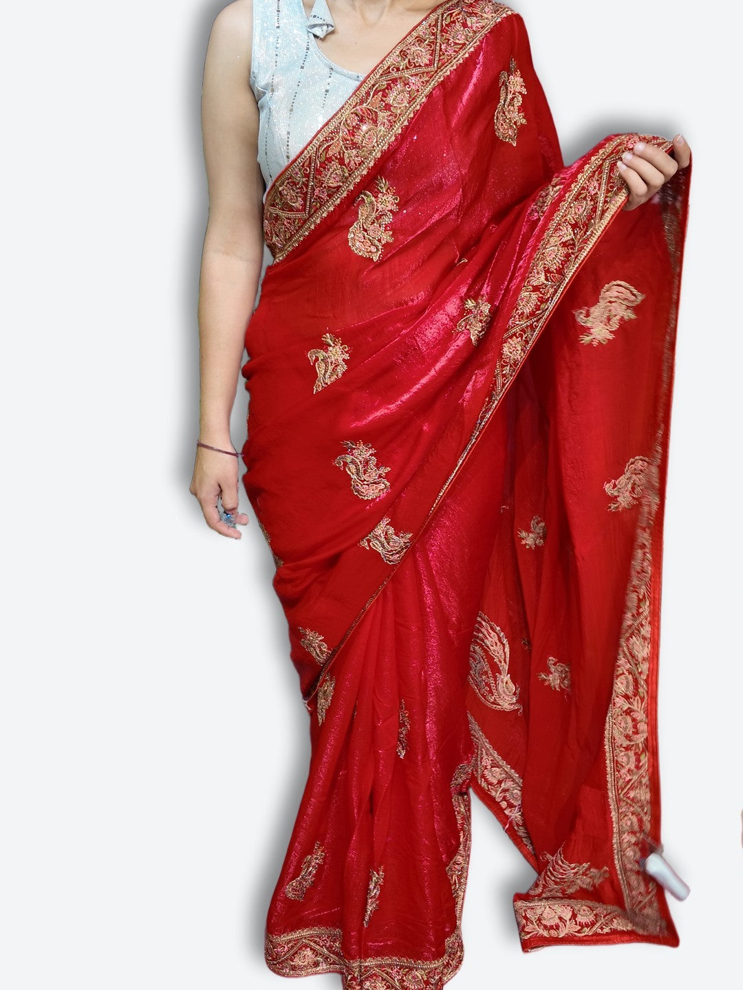 Crimson Regal Exquisite Heritage Saree