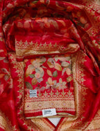 Crimson Regal Opulent Bloom Saree