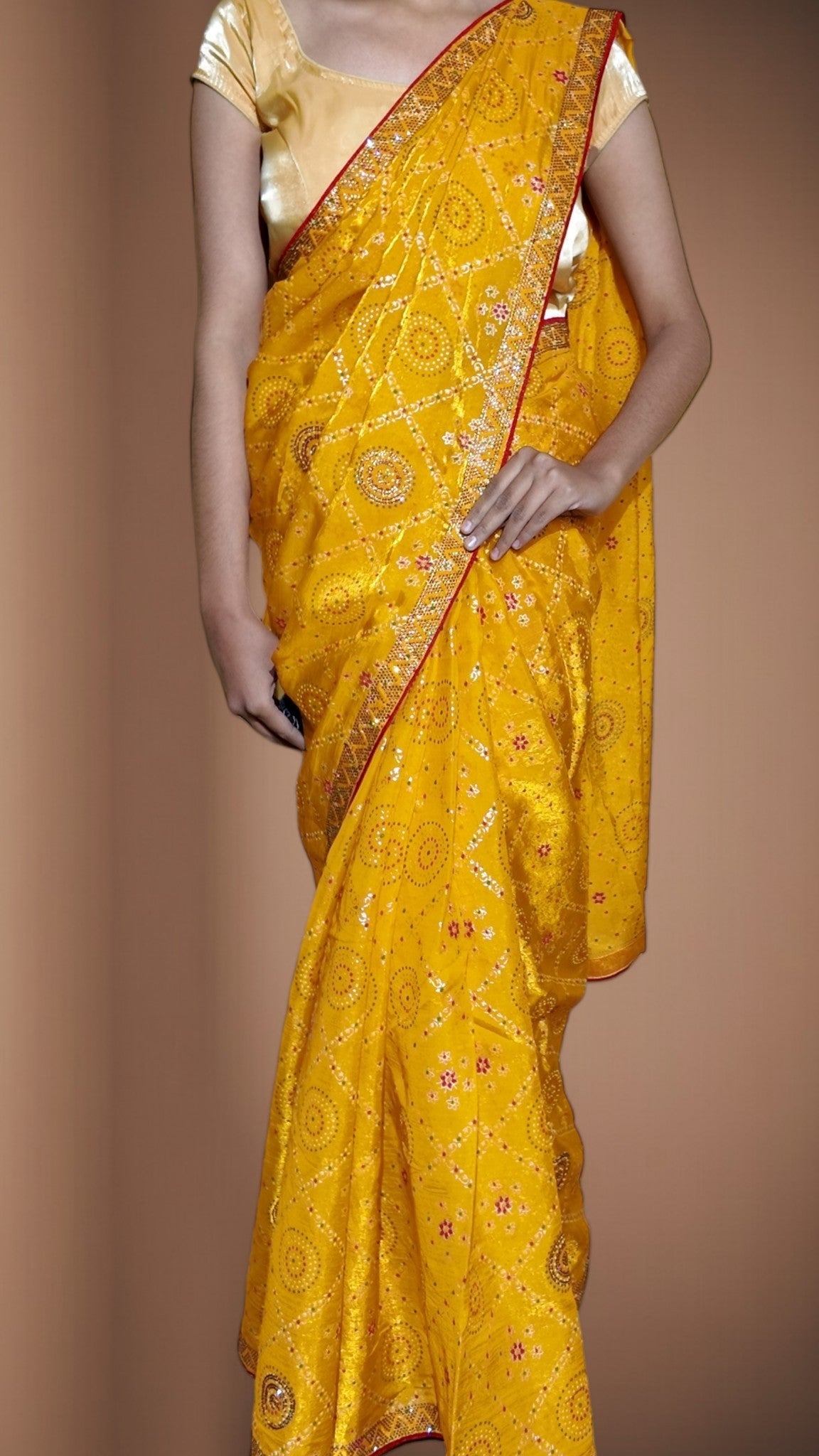 Saffron Regal Opulent Heritage Saree