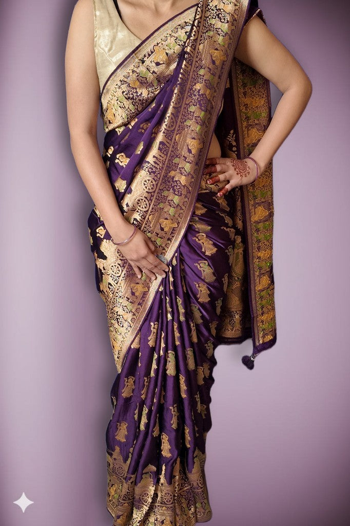 Amethyst Regal Heritage Luxe Saree