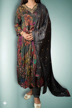 Onyx Regal Couture Bloom Anarkali