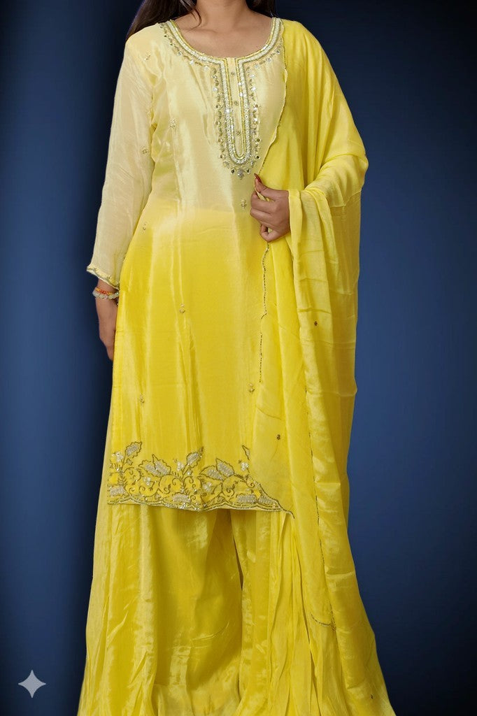 Saffron Regal Timeless Elegance Suit