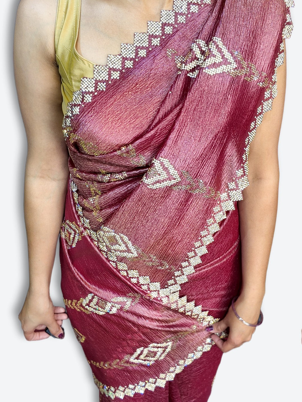 Bordeaux Radiant Opulent Charm Saree