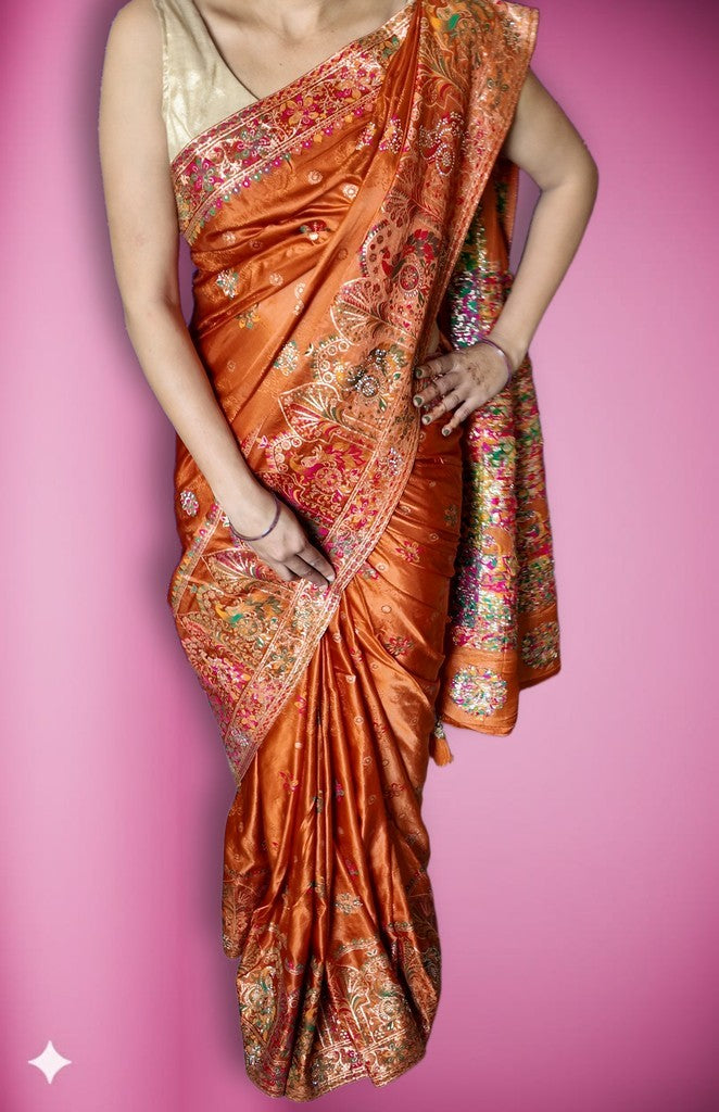 Copper Regal Heritage Luxe Saree
